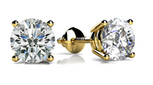Load image into Gallery viewer, Classic Four Prong Diamond Studs