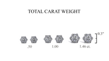 Load image into Gallery viewer, Diamond Cluster Stud Earrings