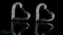 Load image into Gallery viewer, Amor Diamond Hoop Earrings