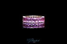 Load image into Gallery viewer, Pink Sapphire Eternity Ring