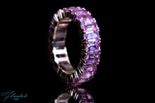 Load image into Gallery viewer, Pink Sapphire Eternity Ring