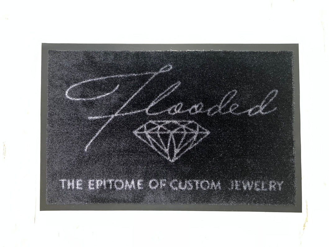 Flooded Jewelers Logo Door Mat