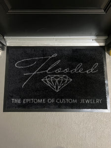 Flooded Jewelers Logo Door Mat