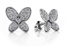Load image into Gallery viewer, Butterfly Diamond Studs