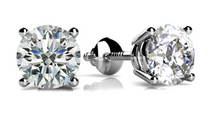 Load image into Gallery viewer, Classic Four Prong Diamond Studs