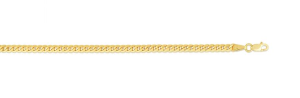 14k Solid Gold 2.6mm Miami Cuban Link Chain