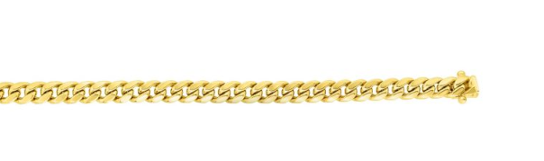 14k Solid Gold 3.2mm Miami Cuban Link Chain