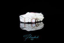 Load image into Gallery viewer, Diamond Encrusted Opal Grill with Diamond Spacer &amp; Solid Cap